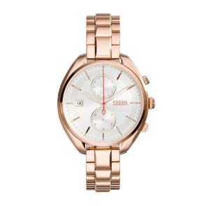 Uhrenarmband Fossil CH2977 Stahl Rosé 14mm